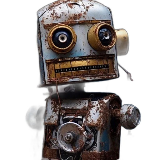 robot, staff, face, animal transparent PNG cut-out