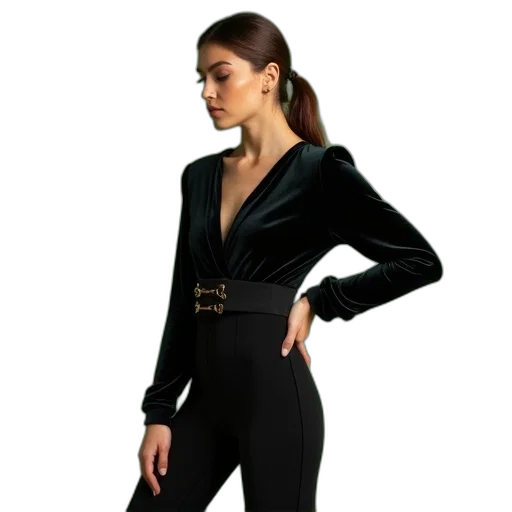 jacket, dress, staff, dark transparent PNG cut-out