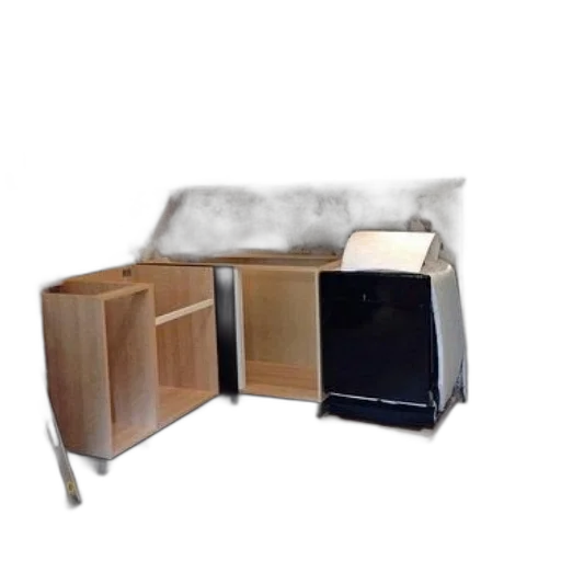 furniture, 3d render, photorealistic, kitchen transparent PNG cut-out