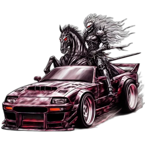 car, weapon, dragon, concept art transparent PNG cut-out