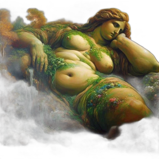 fantasy art, photorealistic, concept art, oil painting transparent PNG cut-out