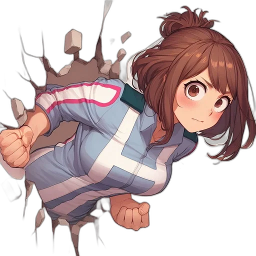 creature, jacket, hair, dress transparent PNG cut-out