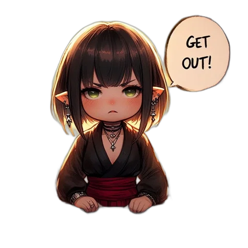 staff, anime, pixel art, cartoon transparent PNG cut-out