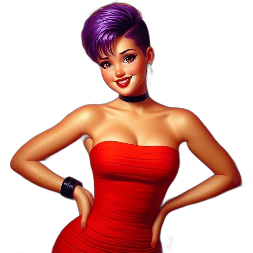 dress, jewelry, cartoon, photorealistic transparent PNG cut-out