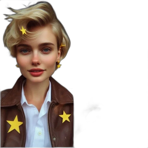 jacket, crown, face, staff transparent PNG cut-out