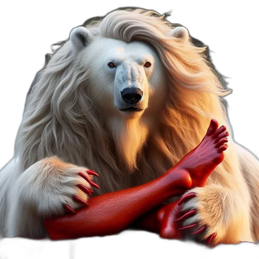 animal, staff, creature, fantasy art transparent PNG cut-out