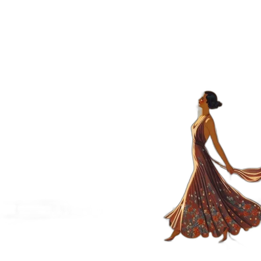 dress, concept art, 3d render, pixel art transparent PNG cut-out
