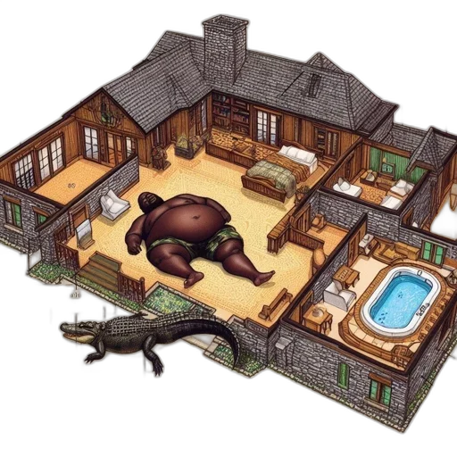 concept art, 3d render, pixel art, fantasy art transparent PNG cut-out