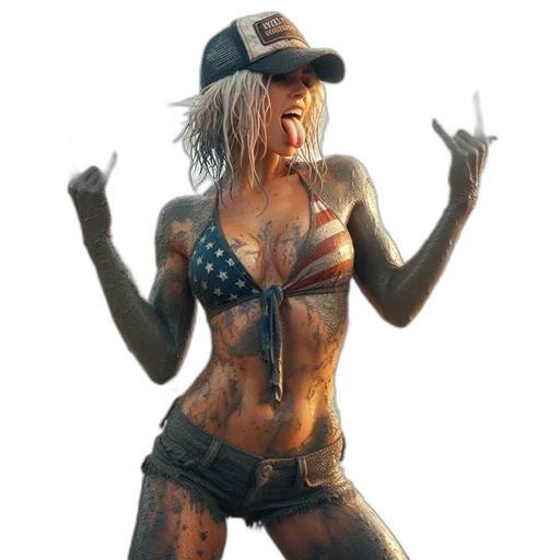concept art, cyberpunk, photorealistic, 3d render transparent PNG cut-out