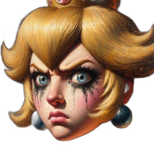 face, mask, crown, concept art transparent PNG cut-out