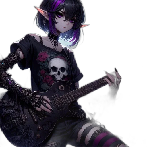 fantasy art, concept art, pixel art, cyberpunk transparent PNG cut-out