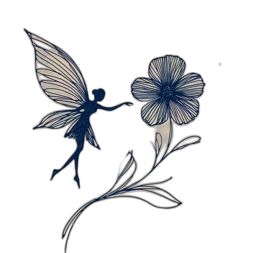flower, concept art, watercolor, fantasy art transparent PNG cut-out