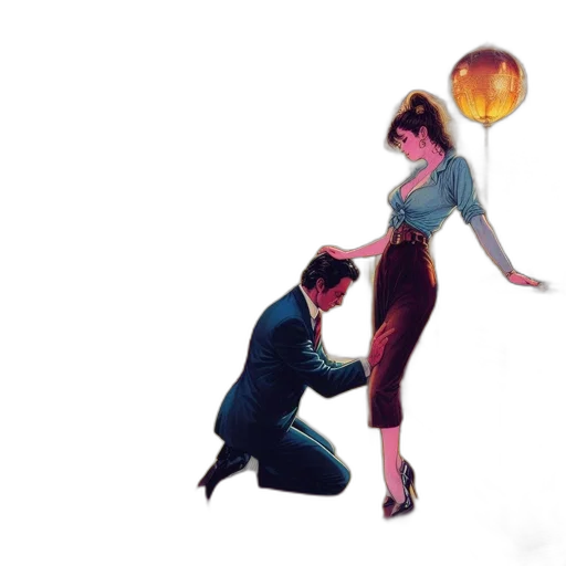 umbrella, dress, concept art, watercolor transparent PNG cut-out