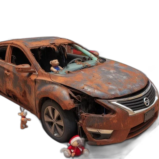 car, 3d render, concept art, fire transparent PNG cut-out