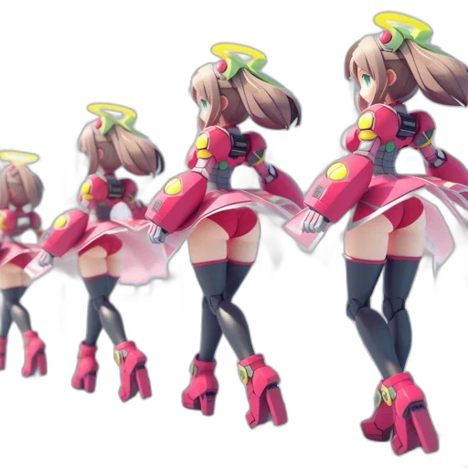 dress, concept art, 3d render, anime transparent PNG cut-out