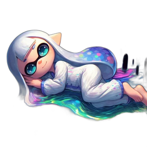 pixel art, vaporwave, concept art, watercolor transparent PNG cut-out