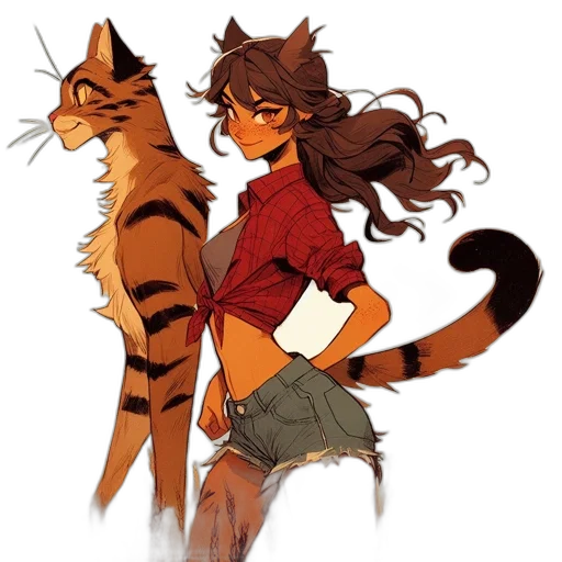 animal, concept art, anime, fantasy art transparent PNG cut-out