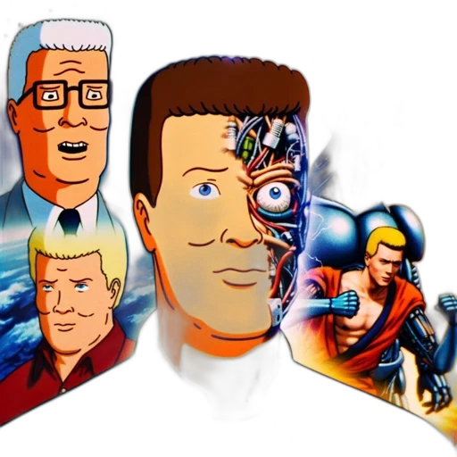 comic book art, cartoon, concept art, 3d render transparent PNG cut-out