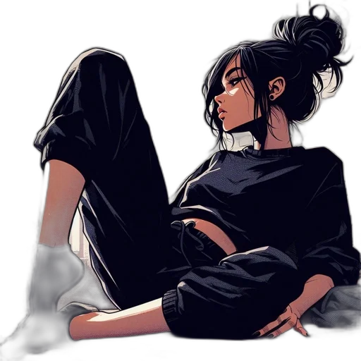jacket, comic book art, anime, concept art transparent PNG cut-out