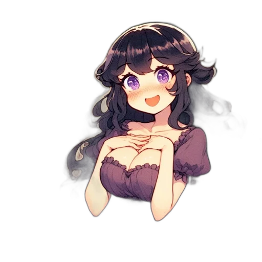 dress, crown, flower, face transparent PNG cut-out