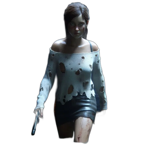 dress, weapon, staff, jacket transparent PNG cut-out