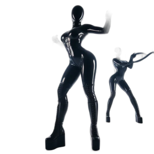 robot, staff, 3d render, concept art transparent PNG cut-out