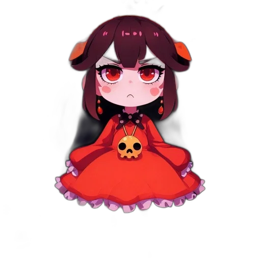 creature, mask, dress, crown transparent PNG cut-out