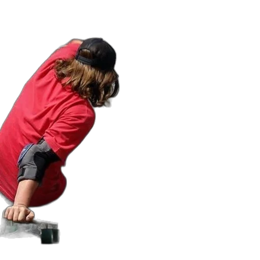staff, person, red, shirt transparent PNG cut-out