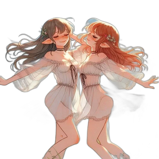 dress, concept art, anime, pixel art transparent PNG cut-out