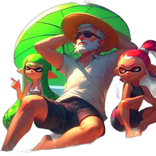 umbrella, hat, concept art, 3d render transparent PNG cut-out