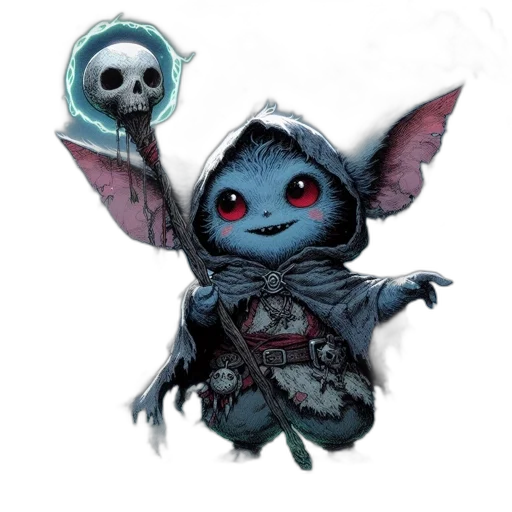 staff, creature, mask, dragon transparent PNG cut-out