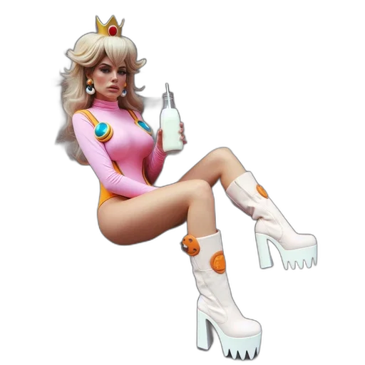 dress, shoes, bottle, concept art transparent PNG cut-out