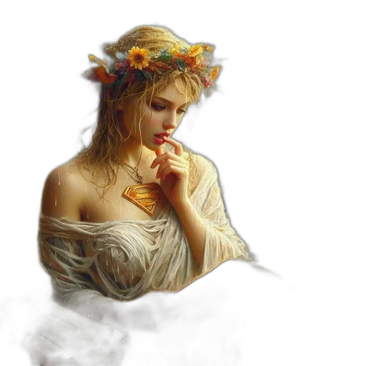 jewelry, crown, dress, fantasy art transparent PNG cut-out
