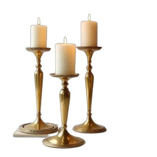 furniture, jewelry, 3d render, golden transparent PNG cut-out