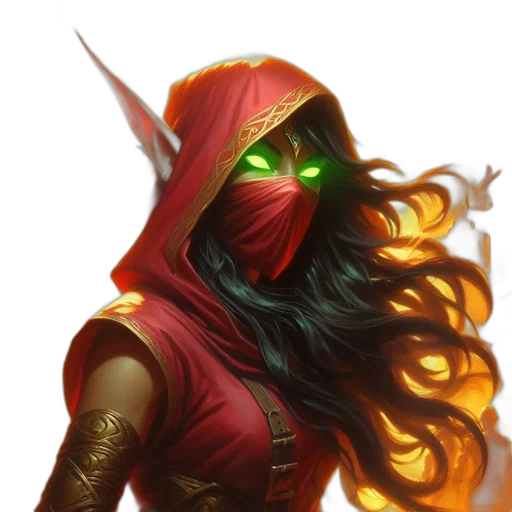 mask, staff, face, fantasy art transparent PNG cut-out