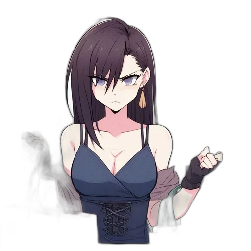 dress, staff, weapon, anime transparent PNG cut-out