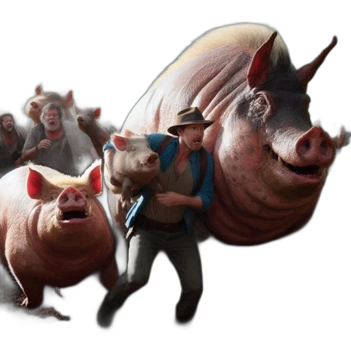 animal, concept art, 3d render, photorealistic transparent PNG cut-out