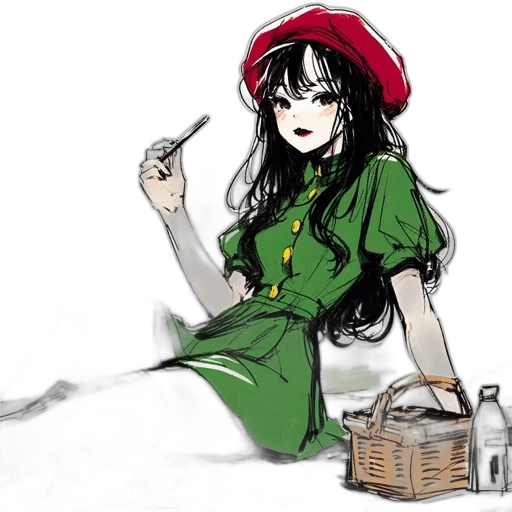dress, food, staff, jewelry transparent PNG cut-out