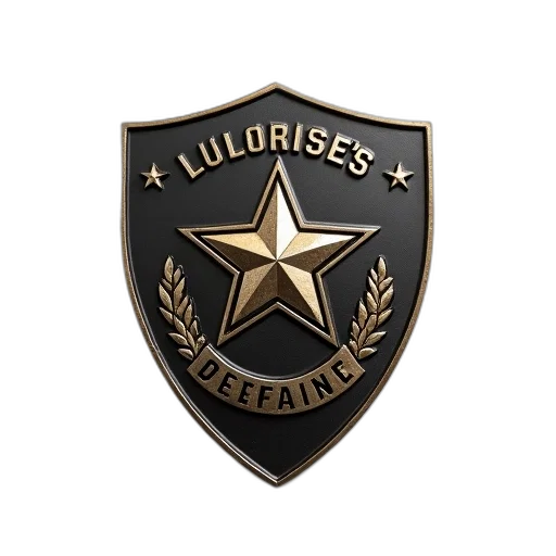 marshal, badge, white, background transparent PNG cut-out