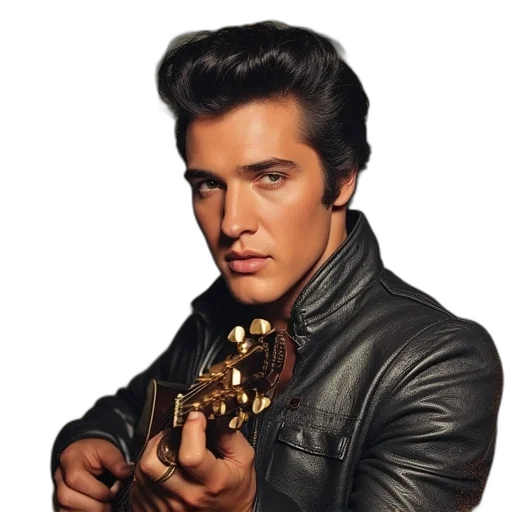 jacket, hair, face, weapon transparent PNG cut-out