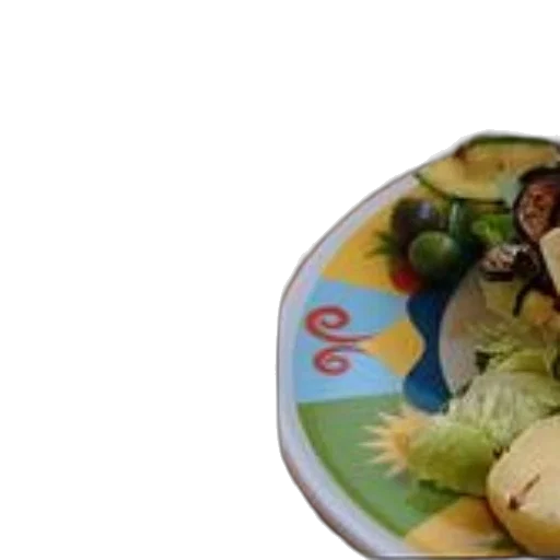 food, 3d render, two, plates transparent PNG cut-out