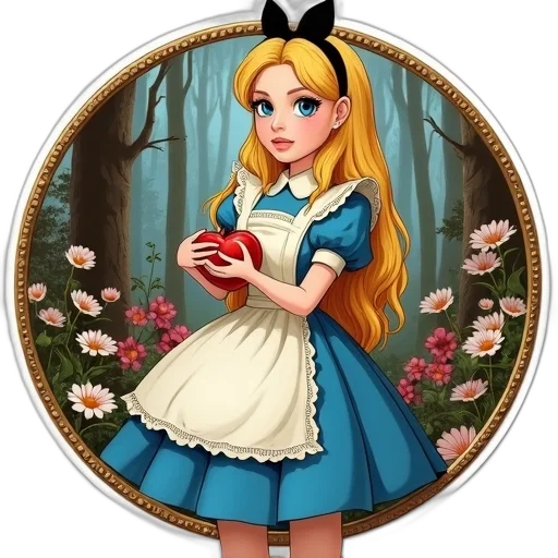 dress, crown, jewelry, staff transparent PNG cut-out