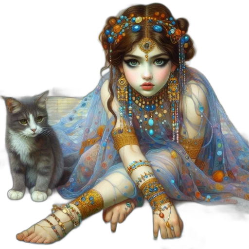 jewelry, fantasy art, concept art, oil painting transparent PNG cut-out