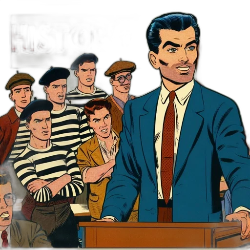 comic book art, cartoon, concept art, city street transparent PNG cut-out