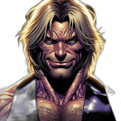 face, comic book art, concept art, fantasy art transparent PNG cut-out