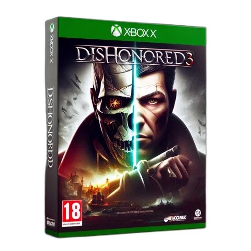 xbox, box, dishonored, cover transparent PNG cut-out