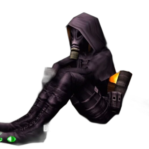 jacket, mask, weapon, robot transparent PNG cut-out