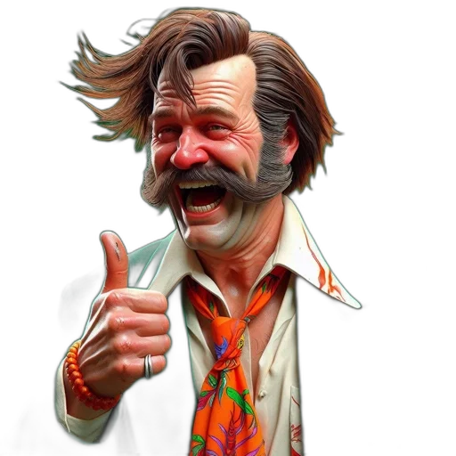 face, staff, jacket, concept art transparent PNG cut-out