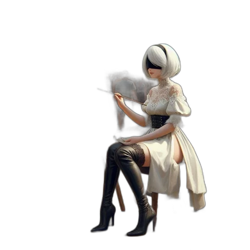 staff, weapon, dress, hat transparent PNG cut-out