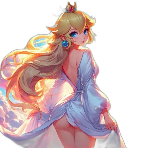 dress, crown, staff, concept art transparent PNG cut-out